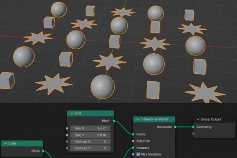 «Geometry Nodes» in Blender
